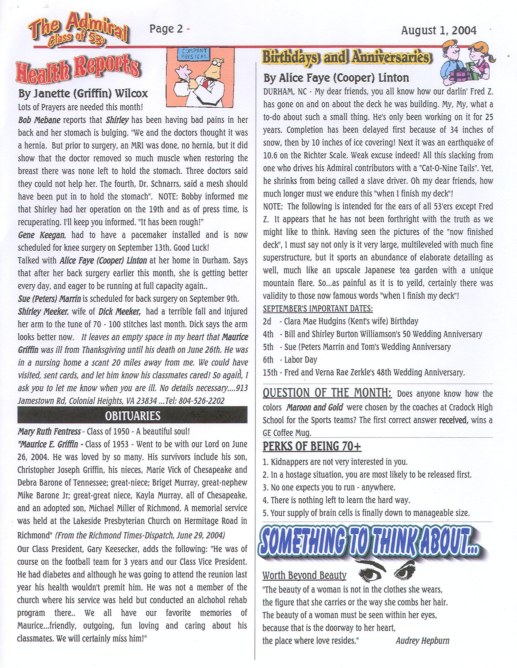 The Admiral - August 2004 - pg. 2