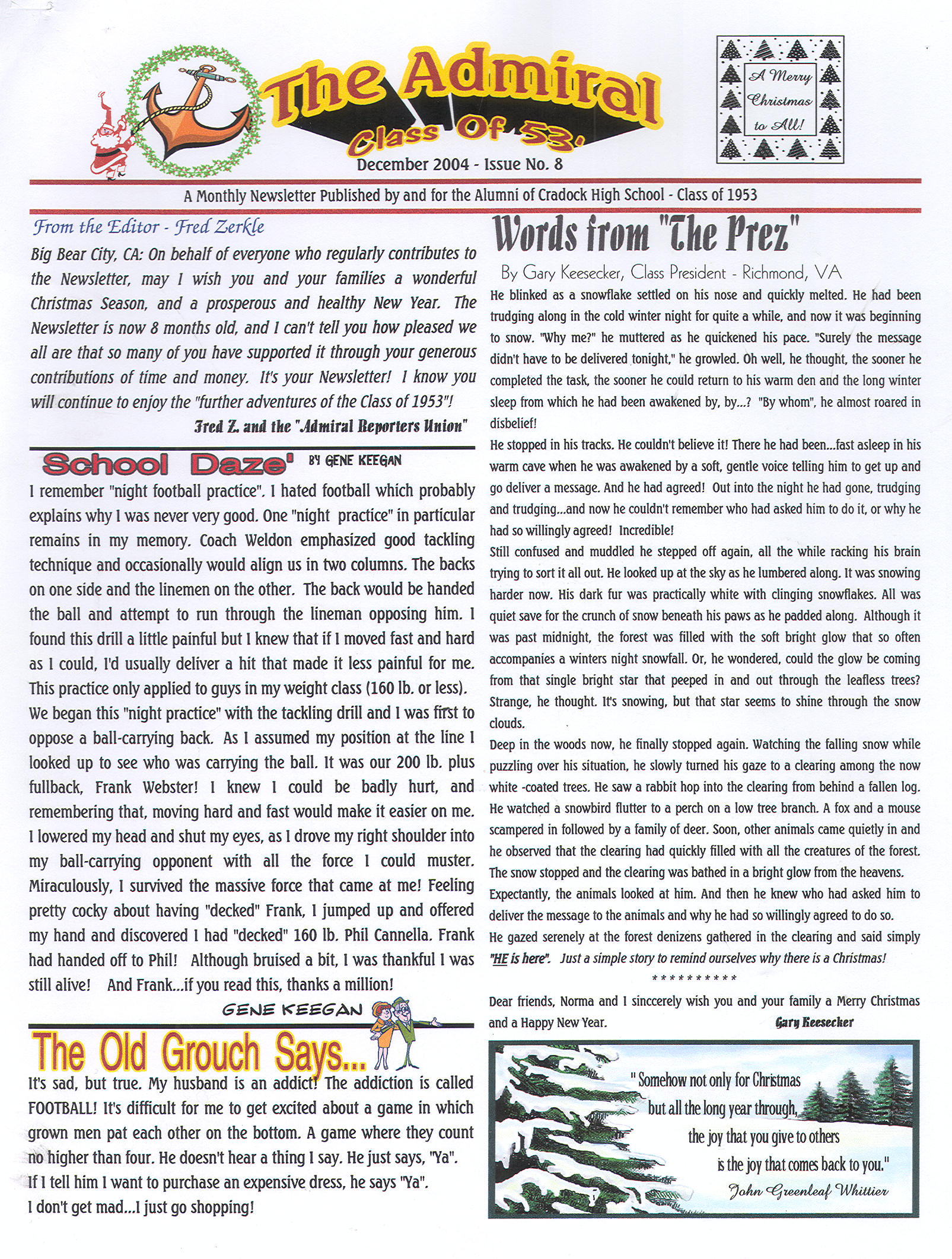 The Admiral - December 2004 - pg. 1